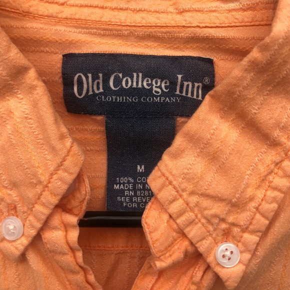 Old College Inn Orange Oxford Shirt size Medium - Picture 2 of 9